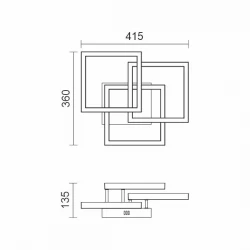 ΠΛΑΦΟΝΙΕΡΑ ΟΡΟΦΗΣ LED CCT 40W 3000K | 4000K | 6000K - Spotlight
