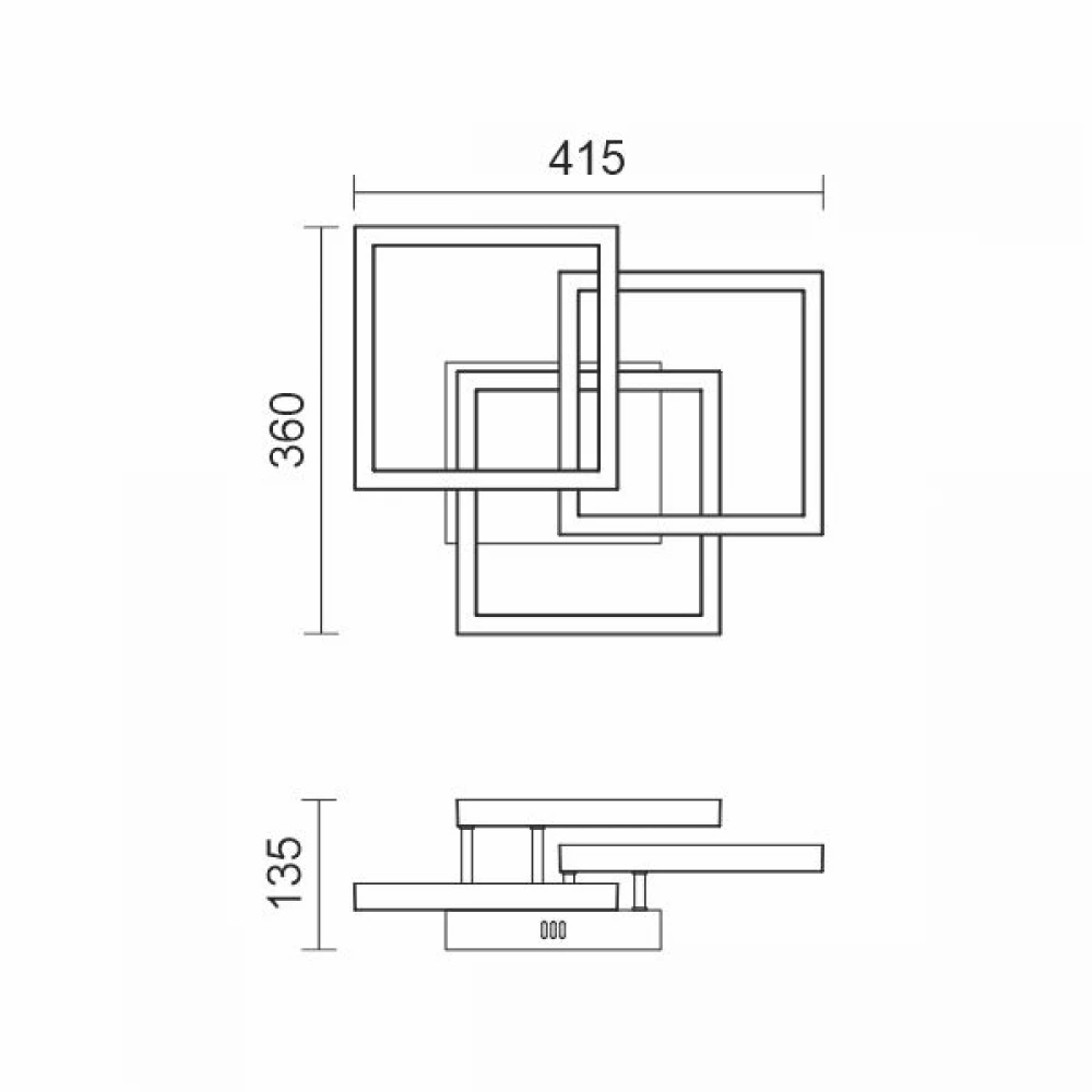 ΠΛΑΦΟΝΙΕΡΑ ΟΡΟΦΗΣ LED CCT 40W 3000K | 4000K | 6000K - Spotlight