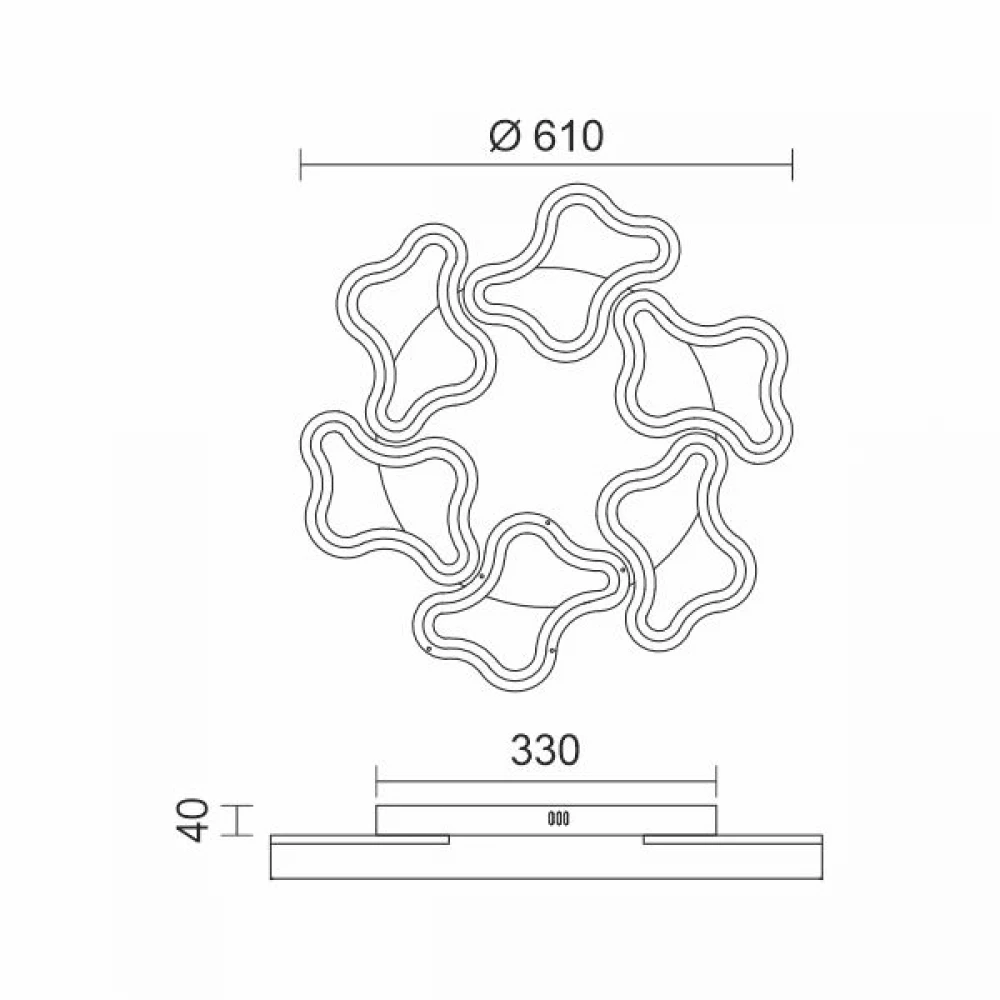 ΠΛΑΦΟΝΙΕΡΑ ΟΡΟΦΗΣ LED CCT 46W 3000K | 4000K | 6000K - Spotlight