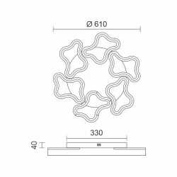 ΠΛΑΦΟΝΙΕΡΑ ΟΡΟΦΗΣ LED CCT 46W 3000K | 4000K | 6000K - Spotlight