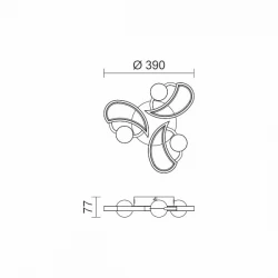 ΠΛΑΦΟΝΙΕΡΑ ΟΡΟΦΗΣ LED CCT 50W 3000K | 4000K | 6000K - Spotlight