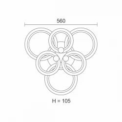 ΠΛΑΦΟΝΙΕΡΑ ΟΡΟΦΗΣ LED CCT 90W 3000K | 4000K | 6000K - Spotlight