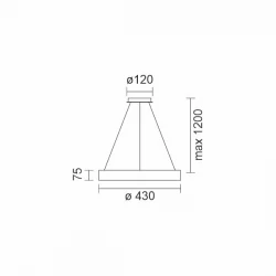 ΠΛΑΦΟΝΙΕΡΑ/ΚΡΕΜΑΣΤΟ  LED CCT 28W 3000K | 4000K | 6000K ΜΑΥΡΟ-ΞΥΛΟ - Spotlight