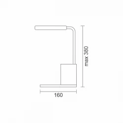 ΦΩΤΙΣΤΙΚΟ LED ΓΡΑΦΕΙΟΥ ΜΕ ΒΑΣΗ ΑΣΥΡΜΑΤΗΣ ΦΟΡΤΙΣΗΣ CCT ΛΕΥΚΟ - Spotlight