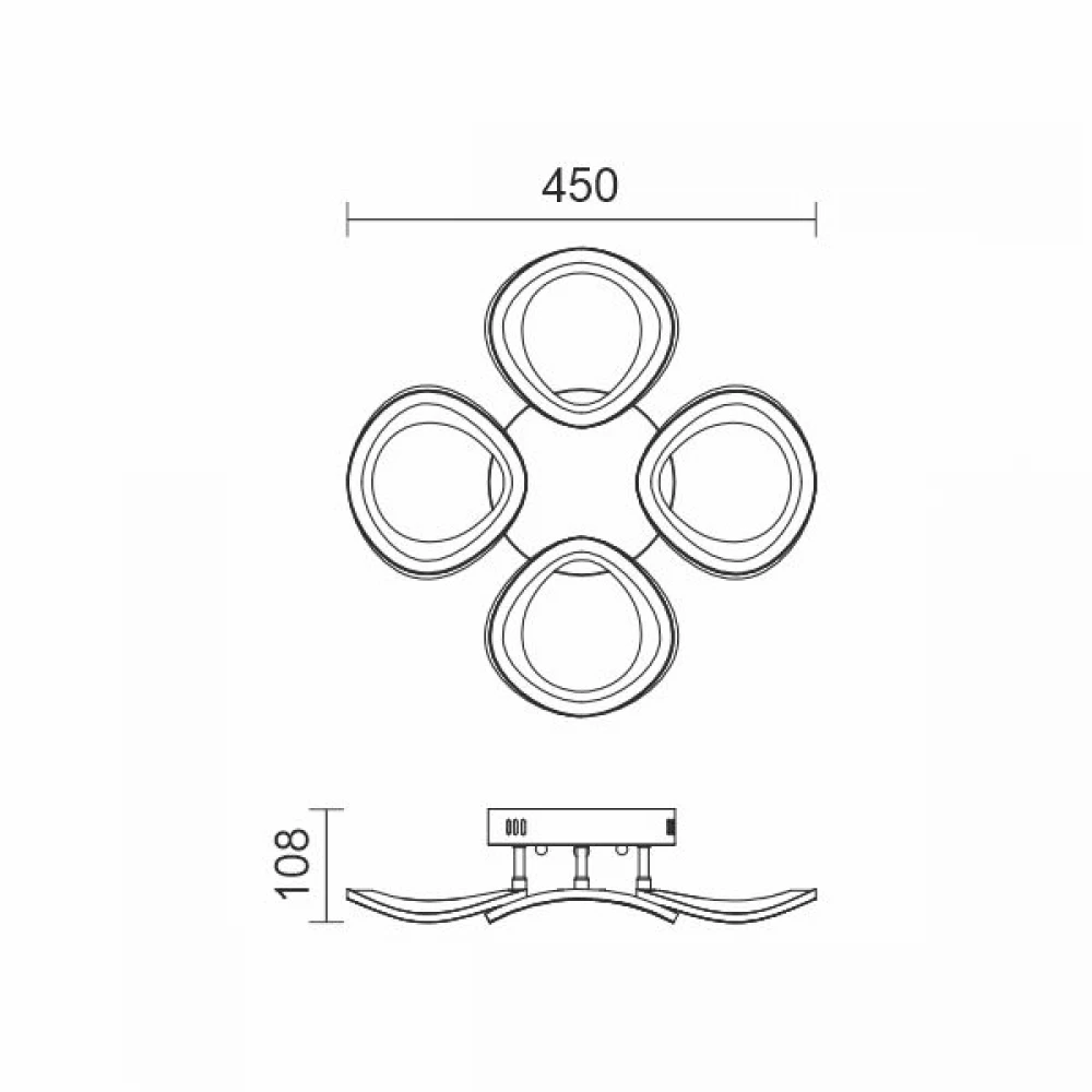 ΦΩΤΙΣΤΙΚΟ ΕΣΩΤΕΡΙΚΟΥ ΧΩΡΟΥ LED CCT 56W 3000K | 4000K | 6000K - Spotlight