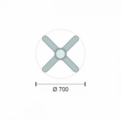 ΑΝΕΜΙΣΤΗΡΑΣ ΟΡΟΦΗΣ LED 24W [ 3000K | 4000K | 6000K ] Spotlight
