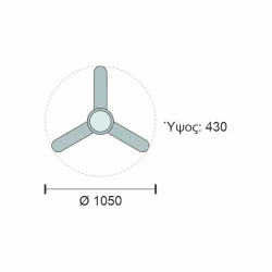 ΑΝΕΜΙΣΤΗΡΑΣ ΟΡΟΦΗΣ LED 24W [ 3000K | 4000K | 6000K ] Spotlight