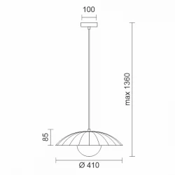 ΚΡΕΜΑΣΤΟ ΦΩΤΙΣΤΙΚΟ LED ΕΣΩΤΕΡΙΚΟΥ ΧΩΡΟΥ Ε27 - Spotlight