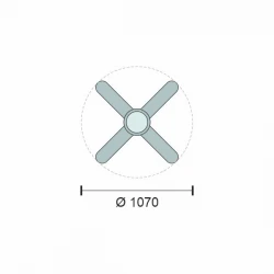 ΑΝΕΜΙΣΤΗΡΑΣ ΟΡΟΦΗΣ LED 40W [ 3000K | 4000K | 6000K ] Spotlight