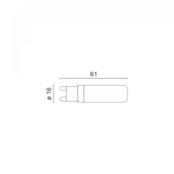 ΛΑΜΠΤΗΡAΣ LED G9 ΚΕΡΑΜΙΚΟΣ DIMMABLE 6.5W 3000K