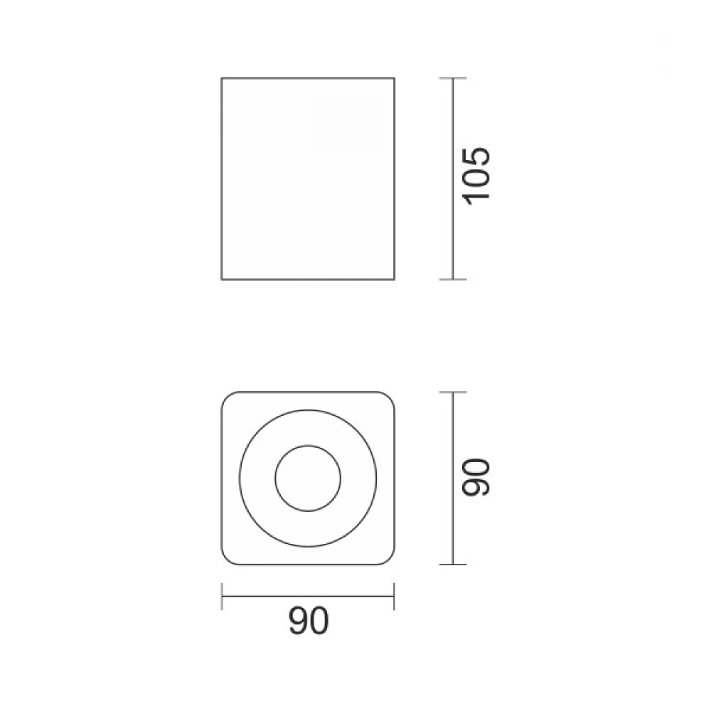 ΠΛΑΦΟΝΙΕΡΕΣ ΟΡΟΦΗΣ ΠΛΑΣΤΙΚΕΣ GU10 - SPOTLIGHT