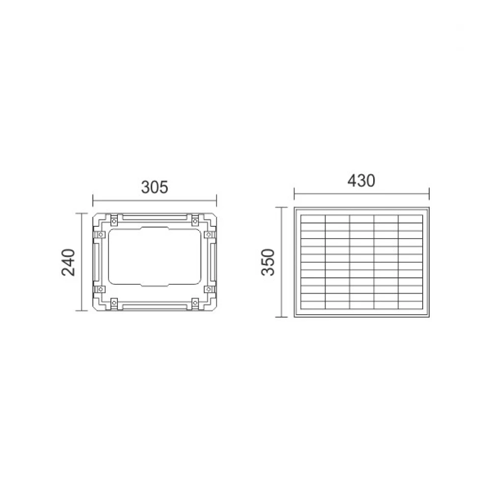 ΗΛΙΑΚΟΣ ΠΡΟΒΟΛΕΙΣ LED ΜΕ ΤΗΛΕΧΕΙΡΙΣΤΗΡΙΟ 200W 6000K Spotlight
