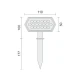 ΗΛΙΑΚΟ ΦΩΤΙΣΤΙΚΟ ΕΔΑΦΟΥΣ ή ΕΠΙΤΟΙΧΟ LED 4W 3000K - SPOTLIGHT