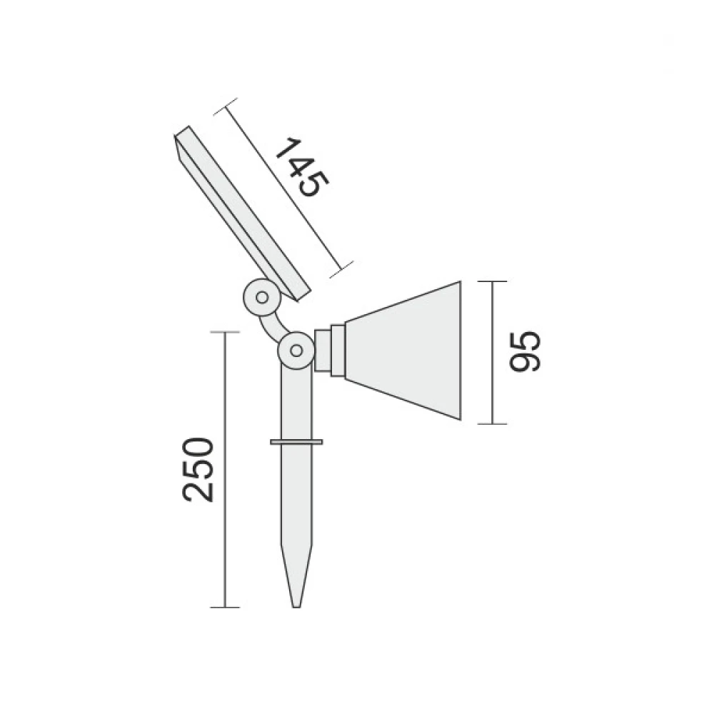 ΗΛΙΑΚΟ ΦΩΤΙΣΤΙΚΟ ΕΔΑΦΟΥΣ LED 4W 6000K SPOTLIGHT