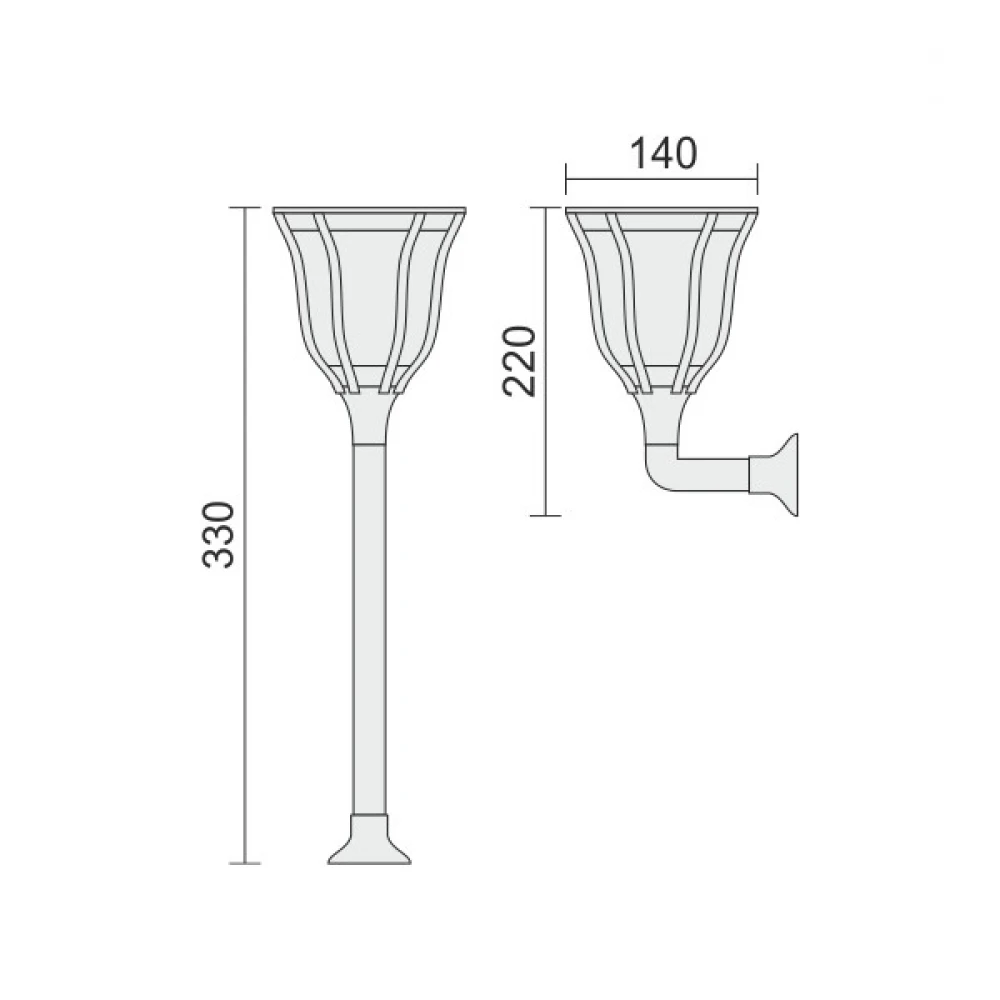 ΗΛΙΑΚΟ ΦΩΤΙΣΤΙΚΟ ΜΕ ΕΦΕ ΚΙΝΟΥΜΕΝΗΣ ΦΛΟΓΑΣ 1W Spotlight
