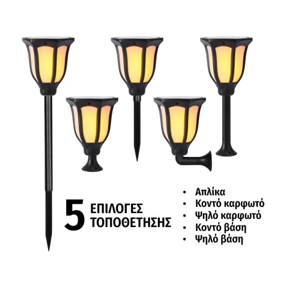 ΗΛΙΑΚΟ ΦΩΤΙΣΤΙΚΟ ΜΕ ΕΦΕ ΚΙΝΟΥΜΕΝΗΣ ΦΛΟΓΑΣ 1W Spotlight