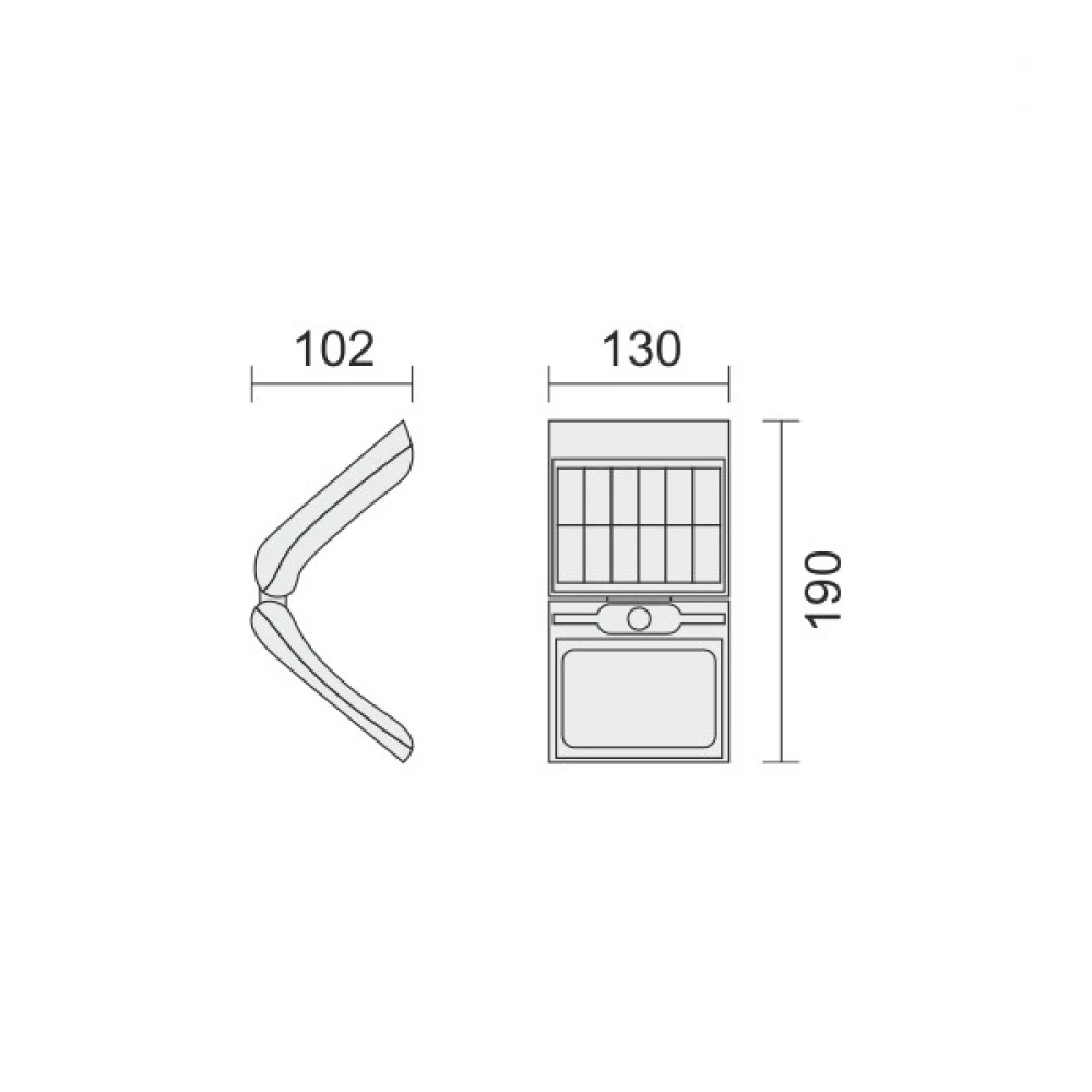 ΗΛΙΑΚΟ ΦΩΤΙΣΤΙΚΟ ΤΟΙΧΟΥ LED ΜΕ ΑΙΣΘΗΤΗΡΑ PIR 20W 6000K Spotlight