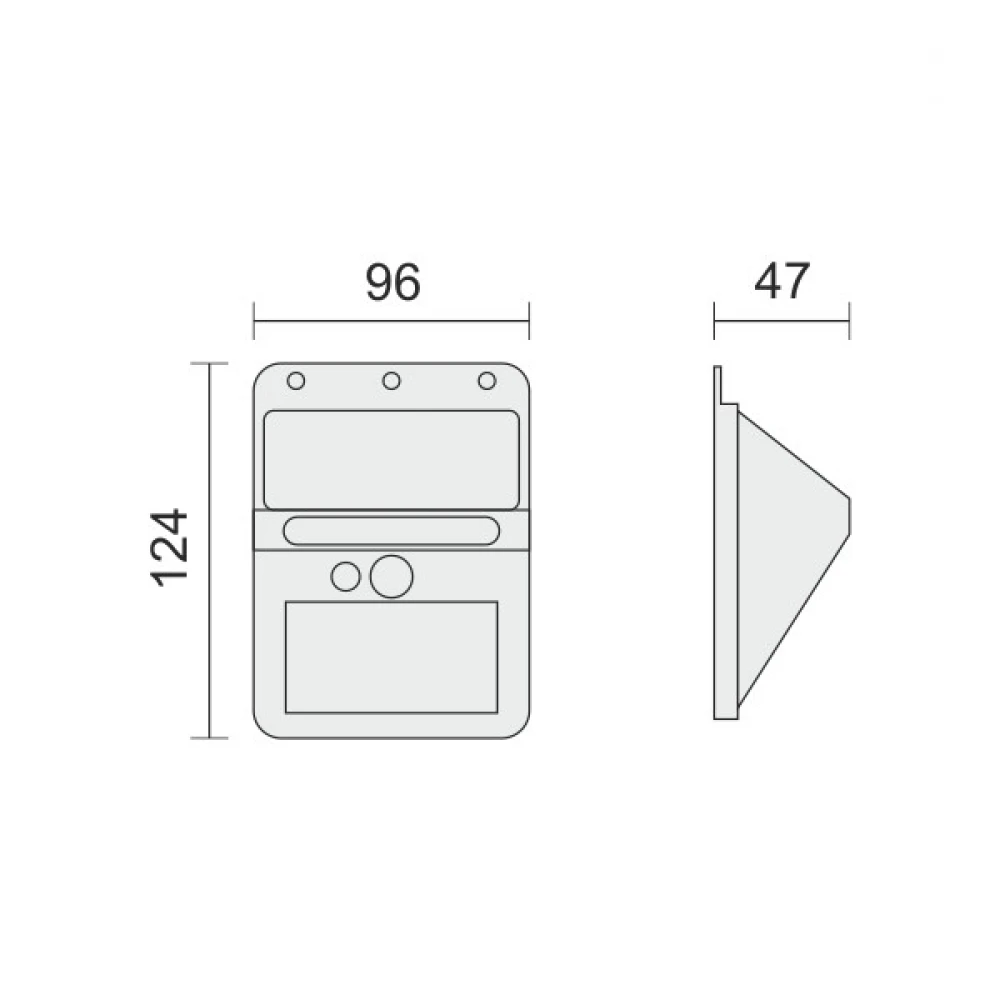 ΗΛΙΑΚΟ ΦΩΤΙΣΤΙΚΟ ΤΟΙΧΟΥ LED ΜΕ ΑΙΣΘΗΤΗΡΑ PIR 2W 3000K Spotlight