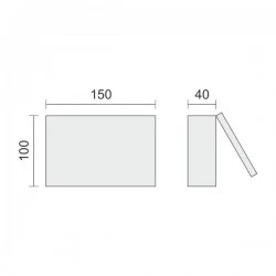 ΗΛΙΑΚΟ ΦΩΤΙΣΤΙΚΟ ΤΟΙΧΟΥ LED ΜΕ ΡΥΘΜΙΖΟΜΕΝΟ PANEL 2W 6000K Spotlight