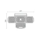 ΗΛΙΑΚΟΣ ΠΡΟΒΟΛΕΑΣ LED ΜΕ ΑΙΣΘΗΤΗΡΑ PIR 8W [ 3000K | 4500K | 6500K ] Spotlight