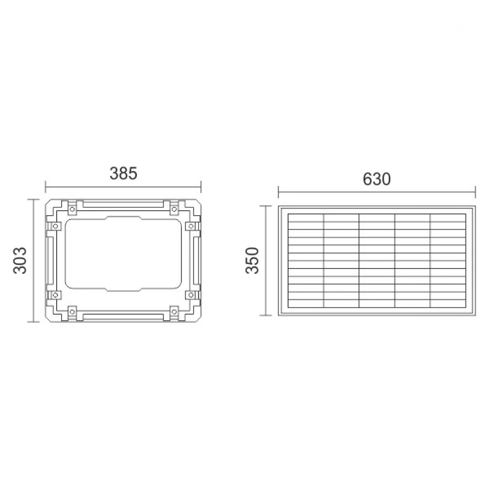 ΗΛΙΑΚΟΣ ΠΡΟΒΟΛΕΙΣ LED ΜΕ ΤΗΛΕΧΕΙΡΙΣΤΗΡΙΟ 500W 6000K Spotlight
