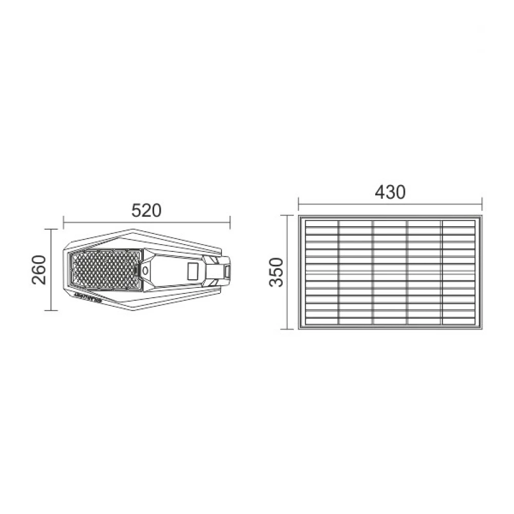 ΗΛΙΑΚΟ ΦΩΤΙΣΤΙΚΟ ΔΡΟΜΟΥ LED ΜΕ ΤΗΛΕΧΕΙΡΙΣΤΗΡΙΟ 100W 6000K Spotlight
