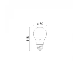LED Λάμπα E27 A60 10 WATT 4000K DAYNIGHT - SPOTLIGHT
