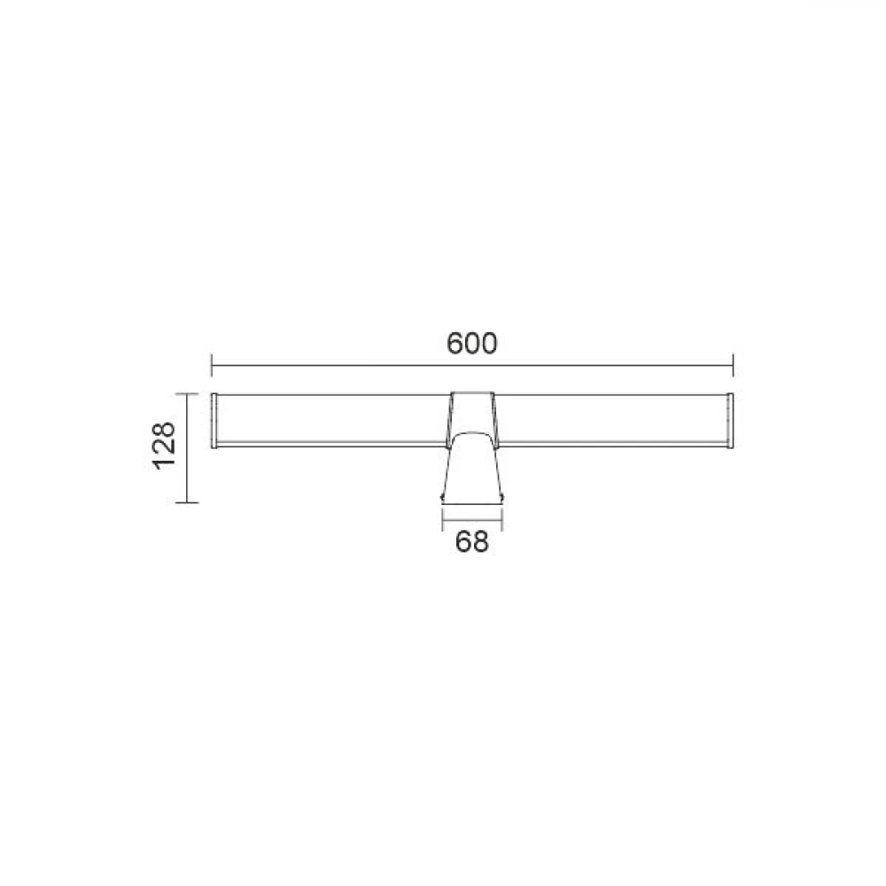 ΛΟΥΤΡΟΥ ΤΡΙΓΩΝΗ 15W IP44 3000K Spotlight
