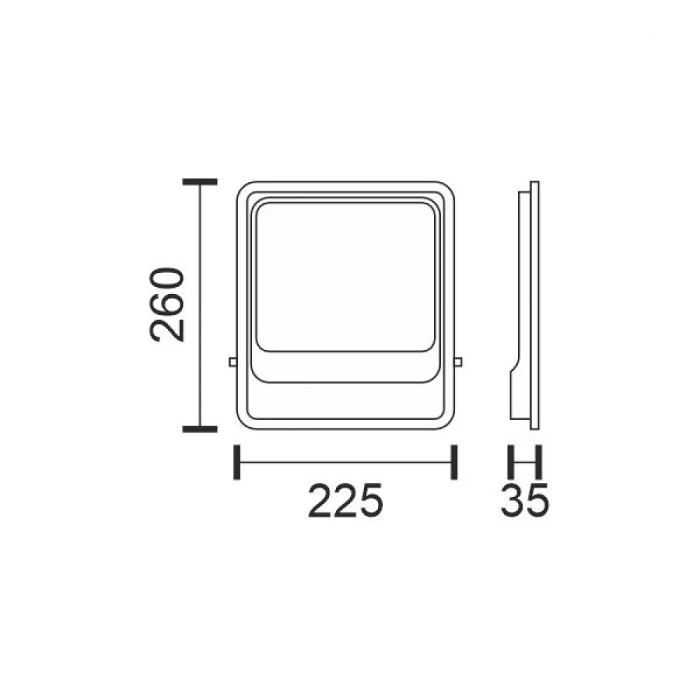 ΠΡΟΒΟΛΕΑΣ 100W ECO 6000K Spotlight