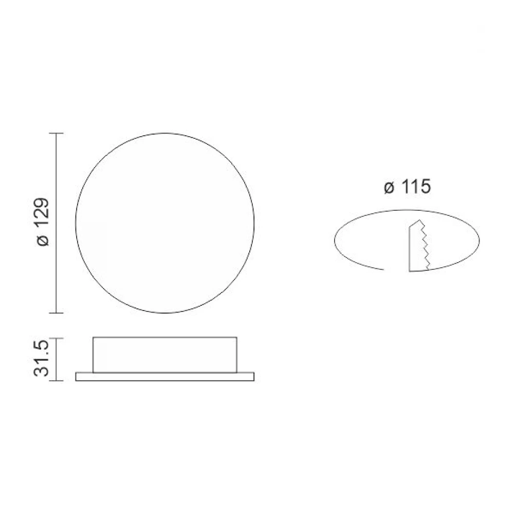 ΧΩΝΕΥΤΟ ΣΤΕΓΑΝΟ SMD 9W 4000K - SPOTLIGHT