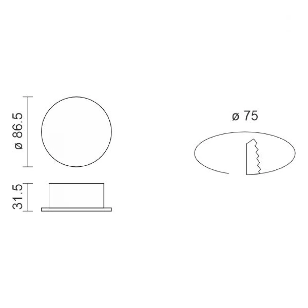 ΧΩΝΕΥΤΟ ΣΤΕΓΑΝΟ SMD 9W 4000K - SPOTLIGHT