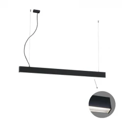 Γραμμικό Κρεμαστό L1700 4000K Μαύρο Microprismatic Dim. Ciba