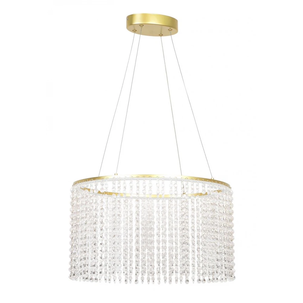 Κρεμαστό Φωτιστικό Χρυσό Με Κρύσταλλα LED 28W L:500 Sol - Viokef