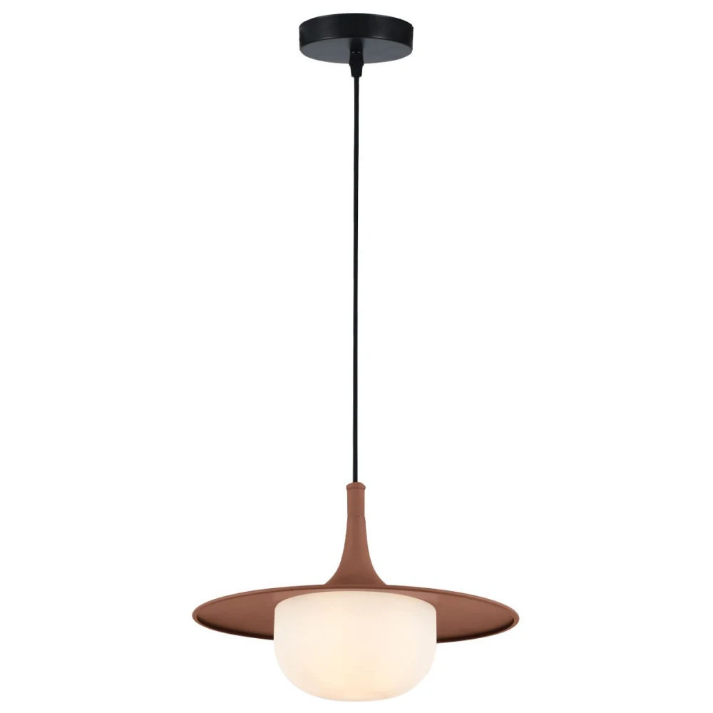 Κρεμαστό Μονόφωτο Φωτιστικό Καφέ 1xG9 Fred - Viokef