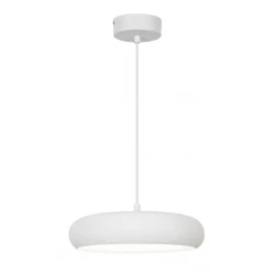 LED Μονόφωτο Κρεμαστό Φωτιστικό Λευκό 11W Logan - Viokef
