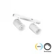 Διπλό Σποτ Track 10W Λευκό Slim Magnetic - Viokef
