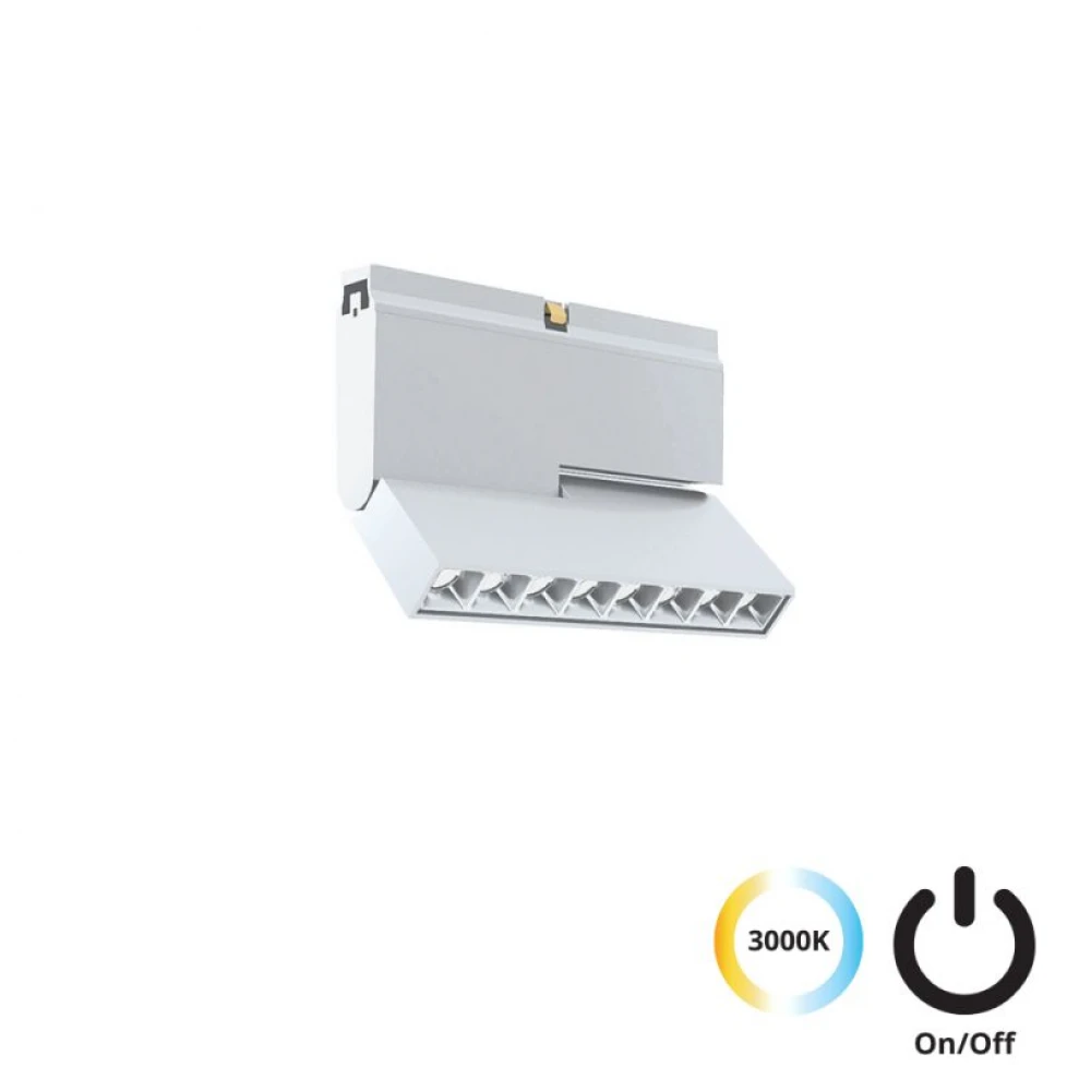 Linear Antiglare Adjustable L:112  Λευκό Slim Magnetic Viokef