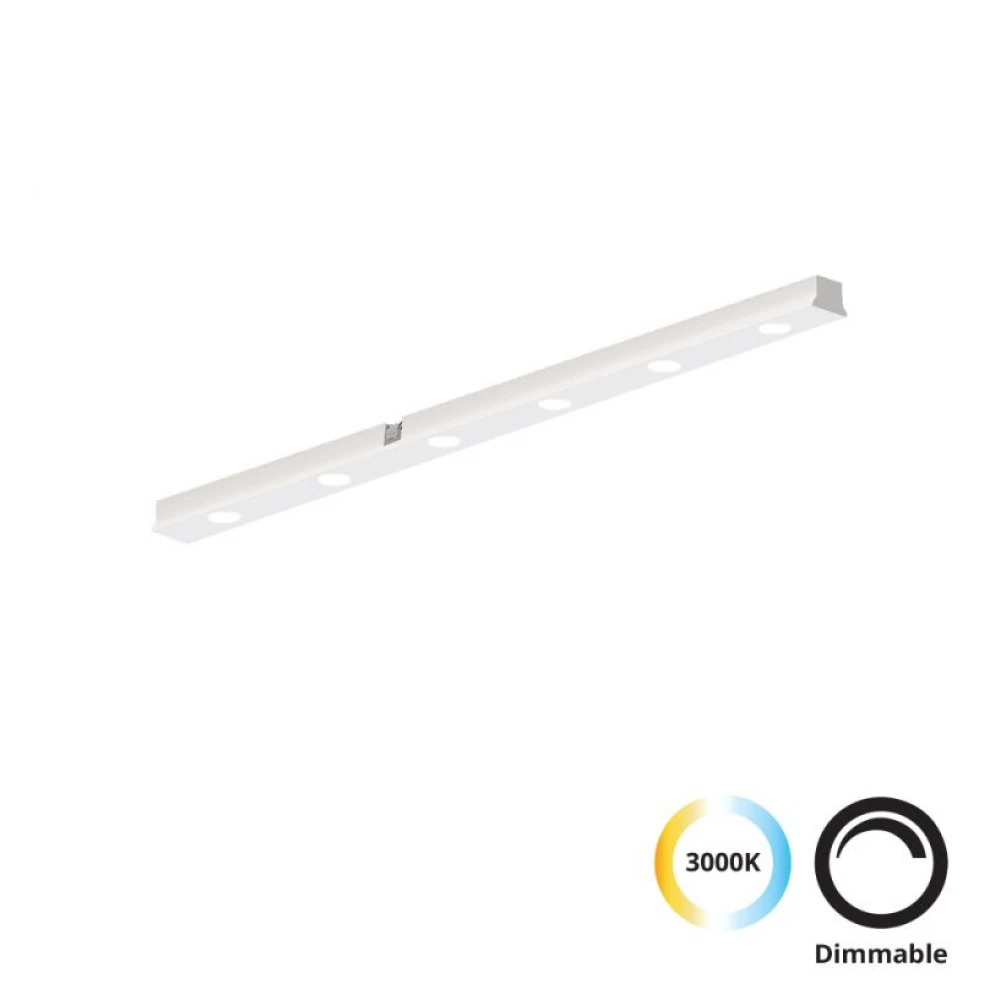 Linear Antiglare για Λευκή Μαγνητική Ράγα L300 Slim Magnetic Dimmable Viokef