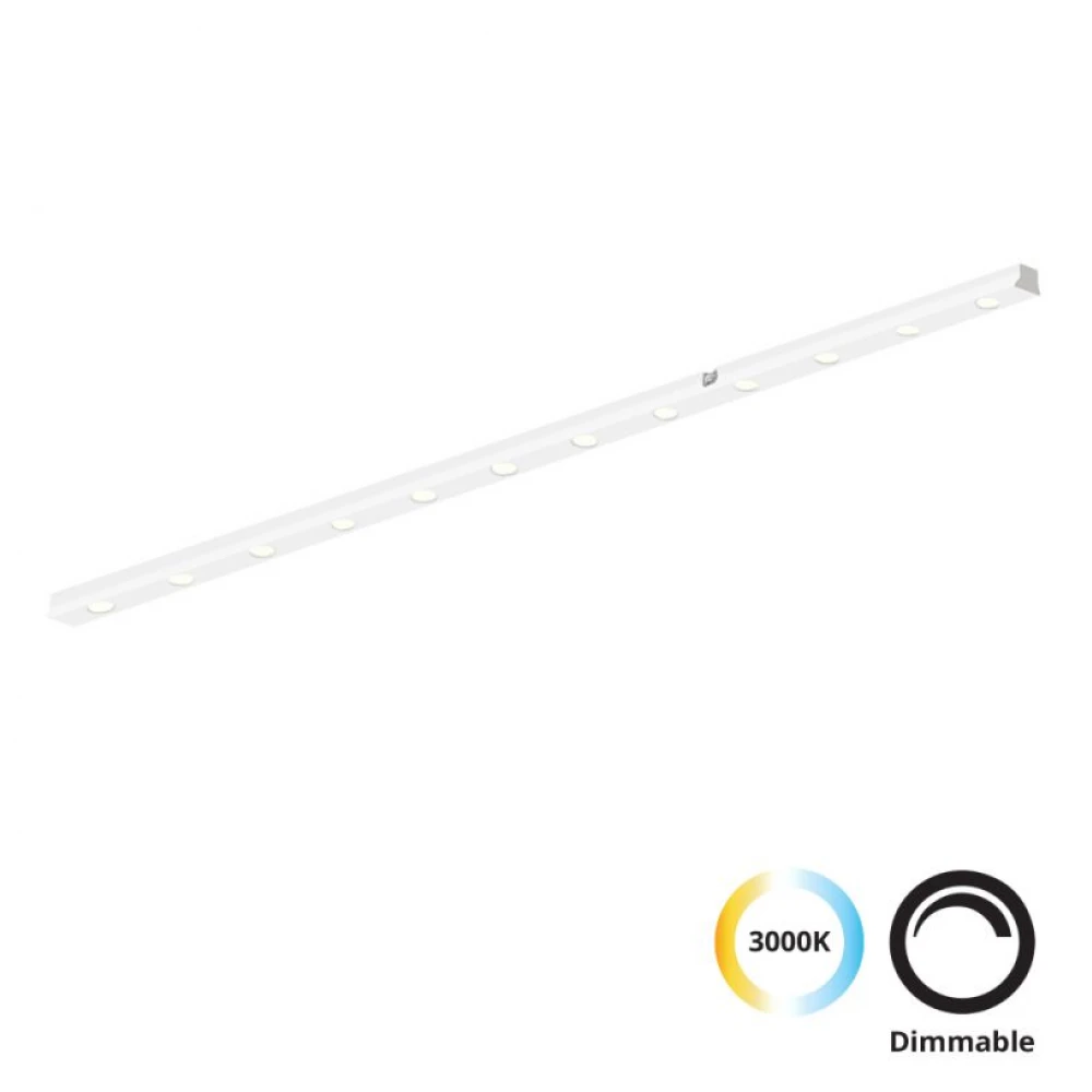 Linear  Antiglare για Λευκή Μαγνητική Ράγα L600 Slim CRI 94 Dimmable Magnetic VIOKEF