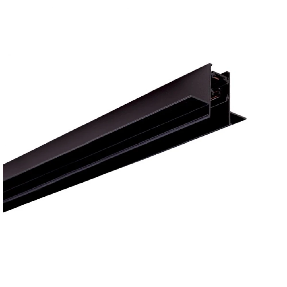 Μαγνητικό Track Rail Χωνευτό Trimless 1m με Tάπες και Κάλυμμα Viokef