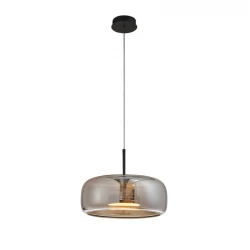 LED Κρεμαστό Φωτιστικό Μονόφωτο Φυμέ 12W D:330 Deco - Viokef
