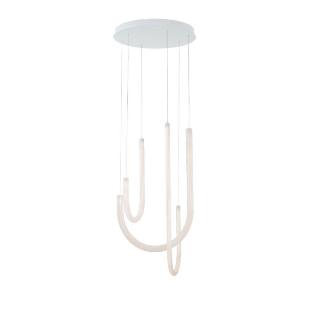 Κρεμαστό Φωτιστικό Λευκό LED 42W D:410 Yvonne - Viokef