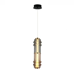 LED Κρεμαστό Φωτιστικό Μονόφωτο Δίχρωμο 14W Dereck - Viokef