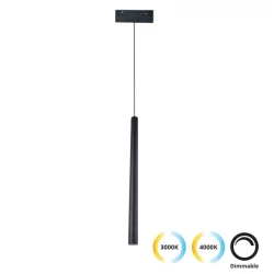 Μονόφωτο Track Μαύρο 7W 2CCT Magnetic Dimmable - Viokef