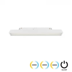 Linear Λευκό L:300 3 CCT Magnetic (ON-OFF) - VIOKEF