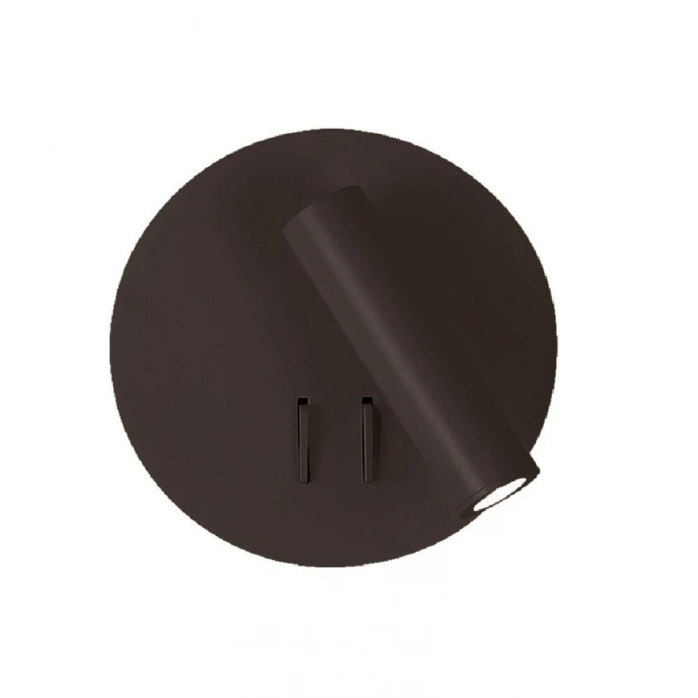 Απλίκα Led Μαύρη Στρογγυλή LED 9W Moby - Viokef