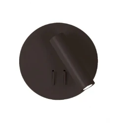 Απλίκα Led Μαύρη Στρογγυλή LED 9W Moby - Viokef