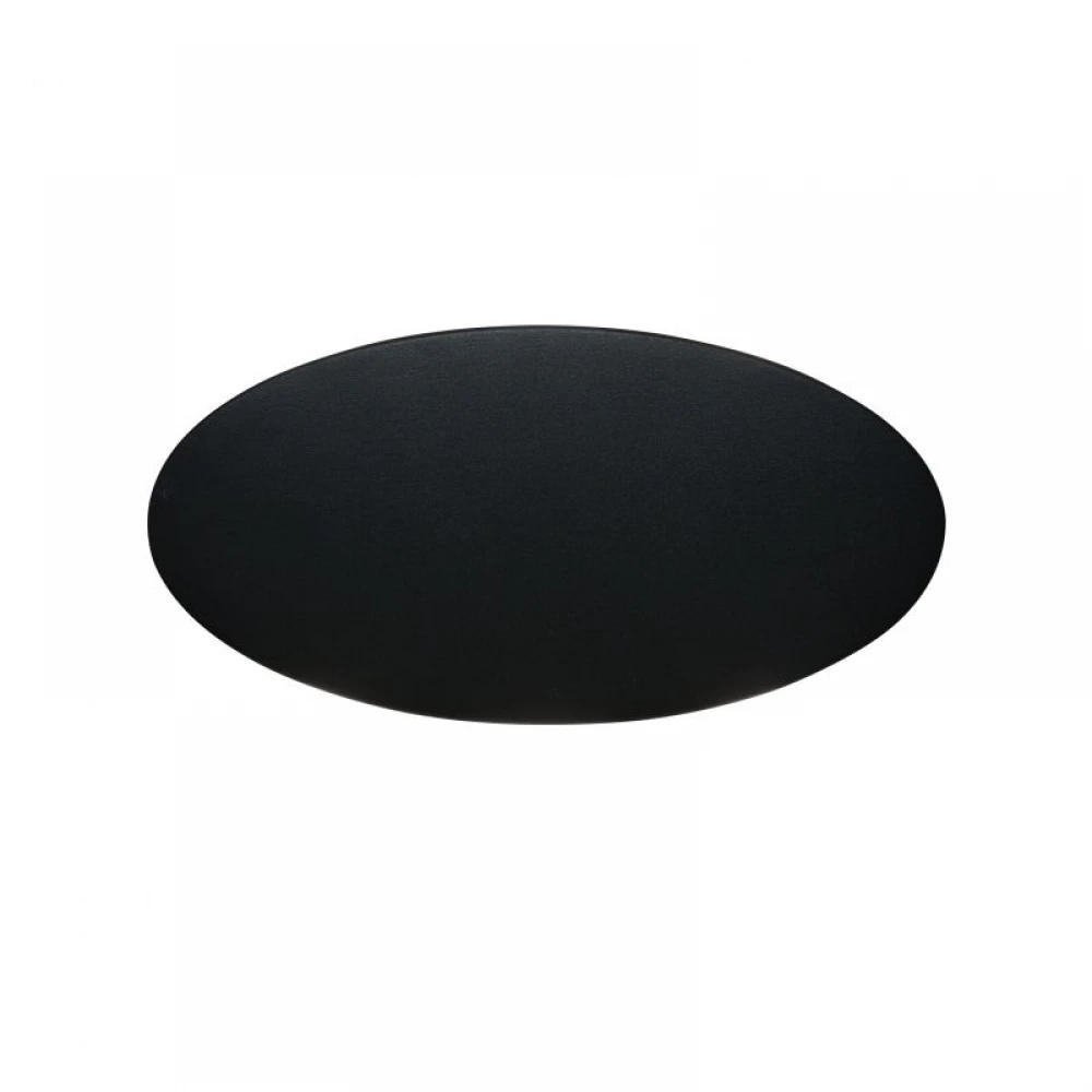 LED Απλίκα Αλουμινίου Μαύρη 6W IP54 Oval Smooth Viokef