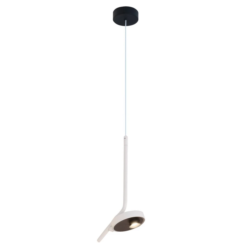 LED Κρεμαστό Φωτιστικό Μονόφωτο Λευκό Factory 7W CRI 91 - Viokef