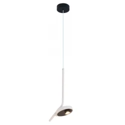 LED Κρεμαστό Φωτιστικό Μονόφωτο Λευκό Factory 7W CRI 91 - Viokef